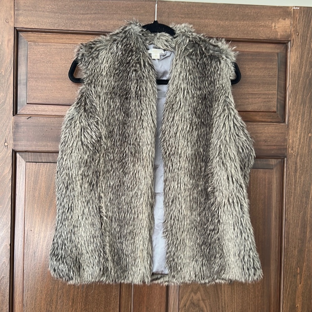 Garnet Hill Faux Fur Vest